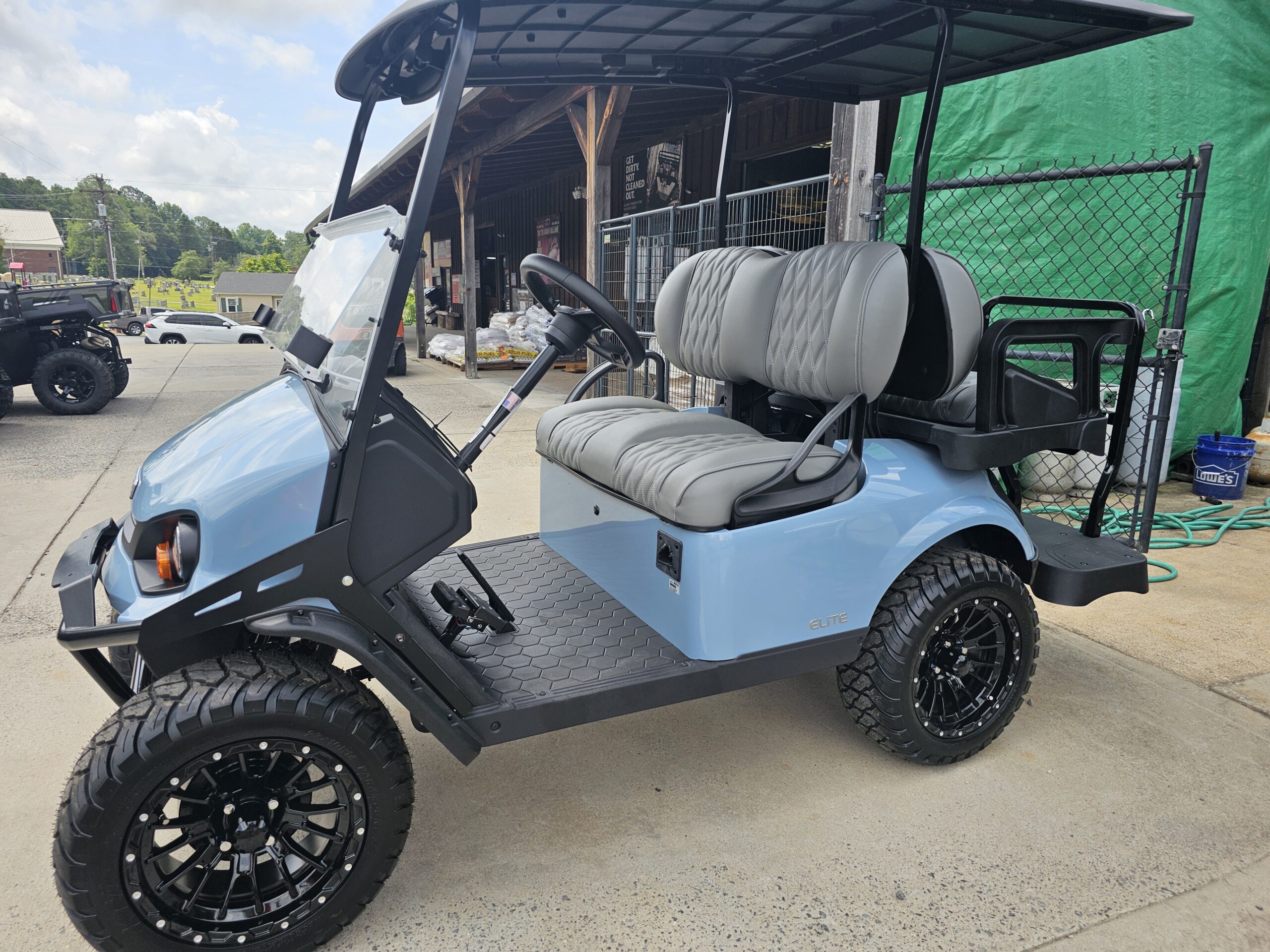 2024 E-Z-GO S4 ELITE POWDER BLUE - Image 2